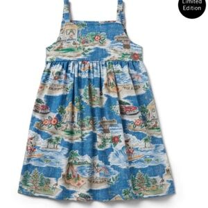 Reyn Spooner Blue Hawaiian Print Kids Dress